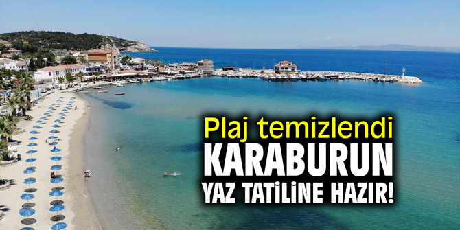 Plaj temizlendi... Karaburun yaz tatiline hazır!