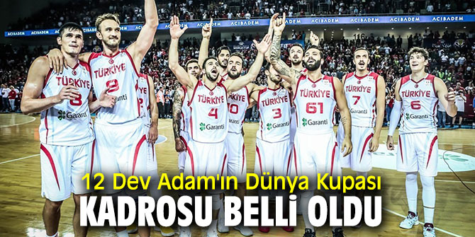 A Milli Erkek Basketbol Takımı'nın Dünya Kupası kadrosu belli oldu