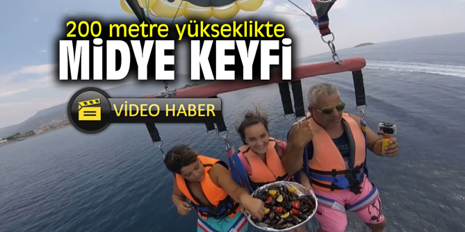 200 metre yükseklikte midye keyfi