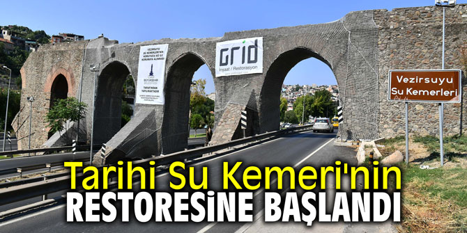 Tarihi Su Kemeri'nin restoresine başlandı