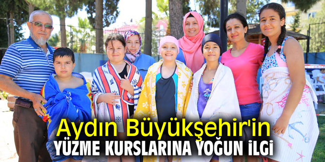 Aydın Büyükşehir'in yüzme kurslarına yoğun ilgi