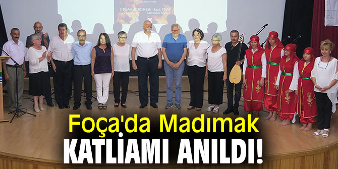 Foça'da Madımak katliamı anıldı!