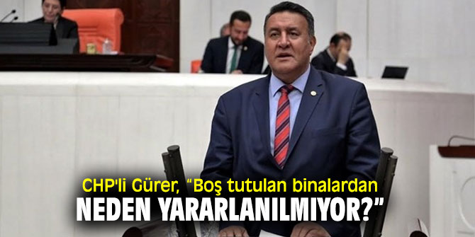 CHP'li Gürer, 'Tarım ve Kırsal Kalkınmayı' sordu!