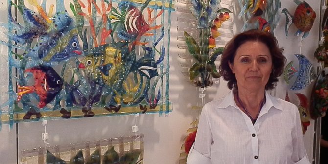 Dudu Aksoy, Foça'da sergi açtı!