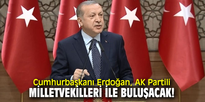 Cumhurbaşkanı  Erdoğan, AK Partili milletvekilleri ile buluşacak!