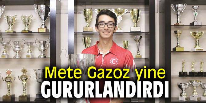 Mete Gazoz yine gururlandırdı