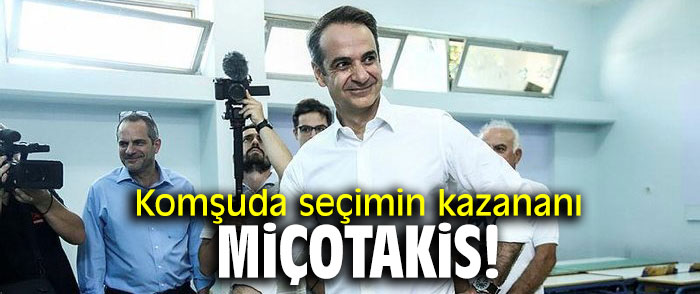 Komşuda seçimin kazananı Miçotakis!