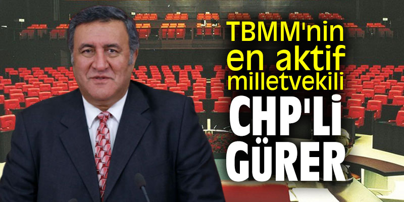 TBMM'nin en aktif milletvekili CHP'li Gürer oldu