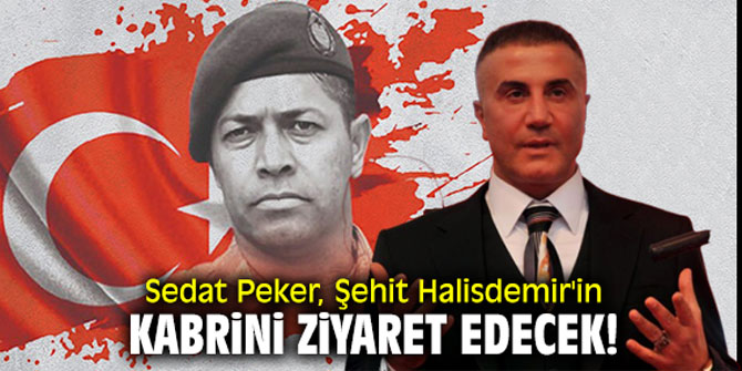 Sedat Peker, Şehit Halisdemir'in kabrini ziyaret edecek