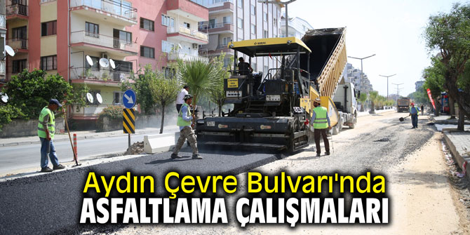 Aydın Çevre Bulvarı'nda asfaltlama çalışmaları