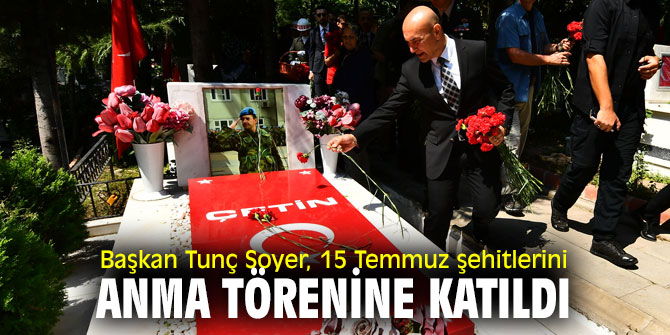 Başkan Tunç Soyer, şehit mezarlarına karanfil bıraktı