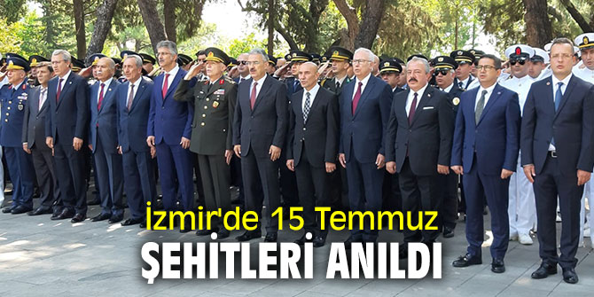 15 Temmuz şehitleri için İzmir'de anma töreni düzenlendi