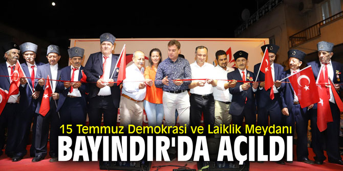 Demokrasi ve Laiklik Meydanı Bayındır'da açıldı