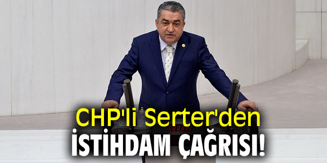 CHP'li Serter'den istihdam çağrısı!