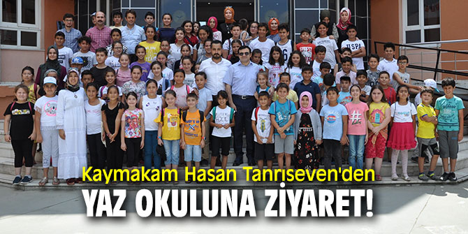Kaymakam Hasan Tanrıseven'den yaz okuluna ziyaret!