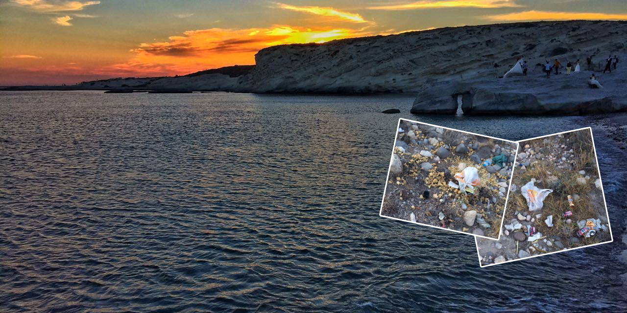 DOĞA HARİKASI ÇEŞME ÇÖP İÇİNDE