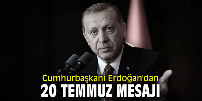 Cumhurbaşkanı Erdoğan'dan Doğu Akdeniz mesajı