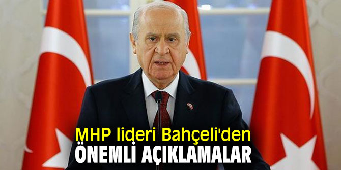 MHP lideri Bahçeli, açıklama yapıyor