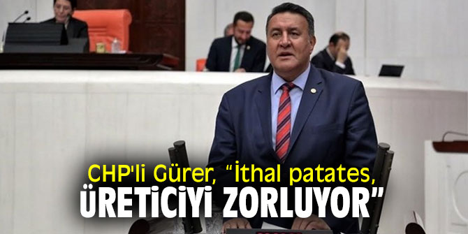 CHP'li Gürer, patates üreticilerinin sorunlarını dinledi!