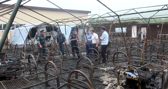 Çocuk kampında yangın!