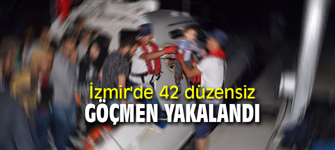 İzmir'de kaçak göçmen operasyonu!