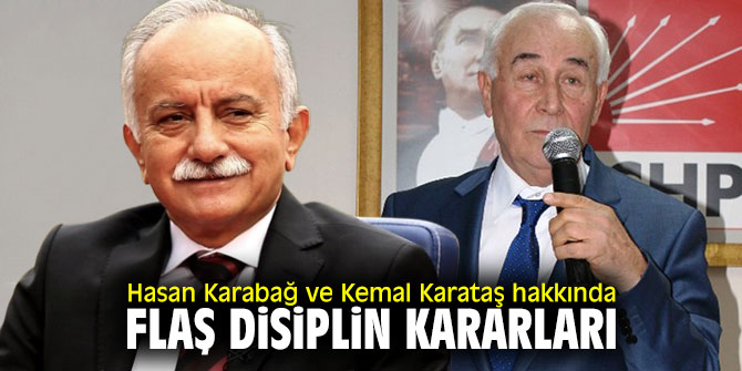 Hasan Karabağ ve Kemal Karataş hakkında flaş disiplin kararları