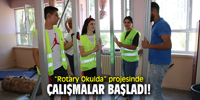 “Rotary Okulda” projesinde çalışmalar başladı!