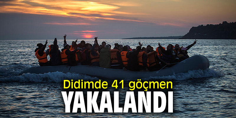 Aydın Didim'de 41 göçmen yakalandı