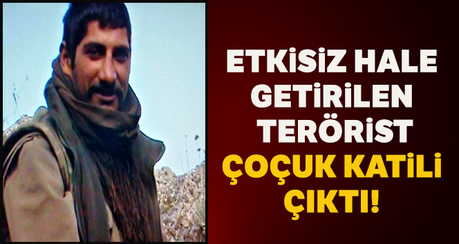 Terörist çocuk katili çıktı