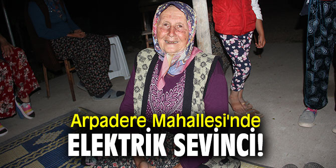 Arpadere Mahallesi'nde elektrik sevinci!