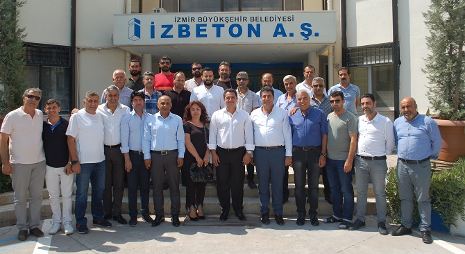 Hemşehrilerinden İzbeton Genel Müdürü Kaya’ya ziyaret