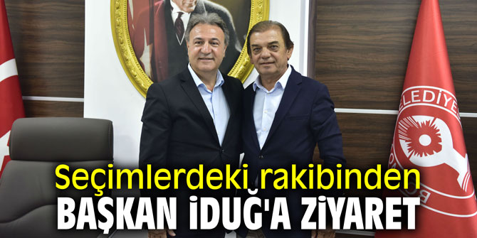 Seçimlerdeki rakibinden Başkan İduğ'a ziyaret