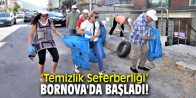  'Temizlik Seferberliği' Bornova'da başladı!