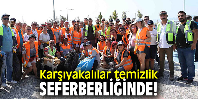 Temizlik seferberliği, Karşıyaka’da da yoğun katılımla başladı
