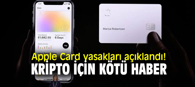 Apple Card yasakları açıklandı! İşte o yasaklar...