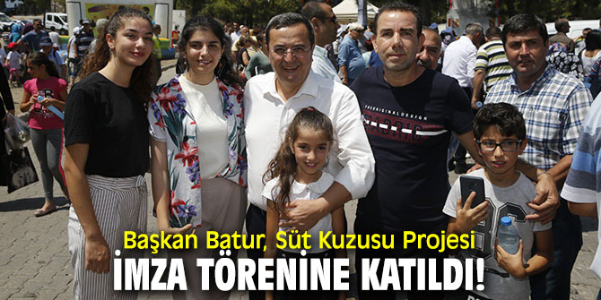 Başkan Batur, Süt Kuzusu Projesi imza törenine katıldı!