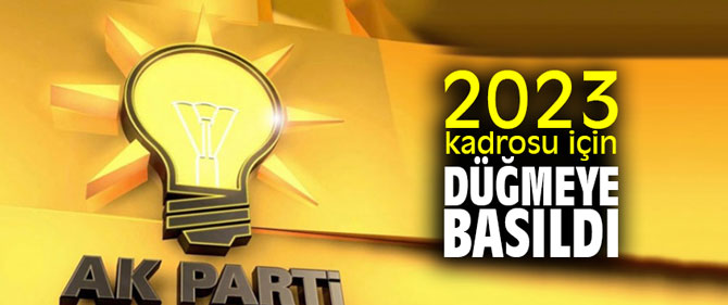 2023 kadrosu için düğmeye basıldı