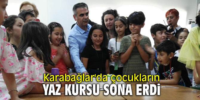 Karabağlar'da çocukların yaz kursu sona erdi