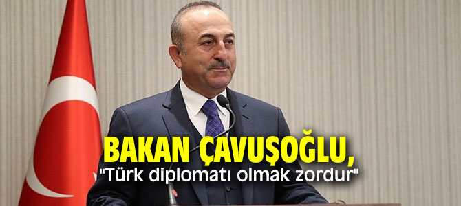 Bakan Çavuşoğlu, "Türk diplomatı olmak zordur"