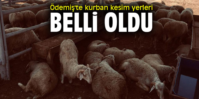 Ödemiş'te kurban kesim yerleri belli oldu