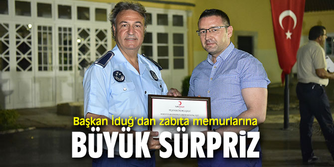 Başkan İduğ, zabıta memurları ile yemekte buluştu!