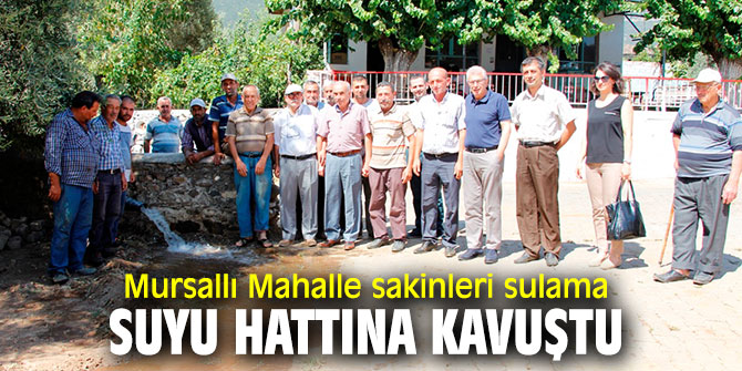 Ödemiş'te sulama suyu hattı mutluluğu!