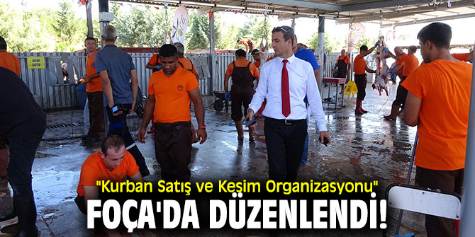 "Kurban Satış ve Kesim Organizasyonu" Foça'da düzenlendi!
