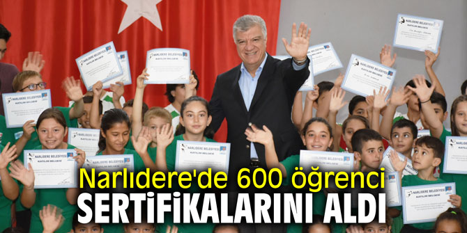 Narlıdere'de 600 öğrenci sertifikalarını aldı