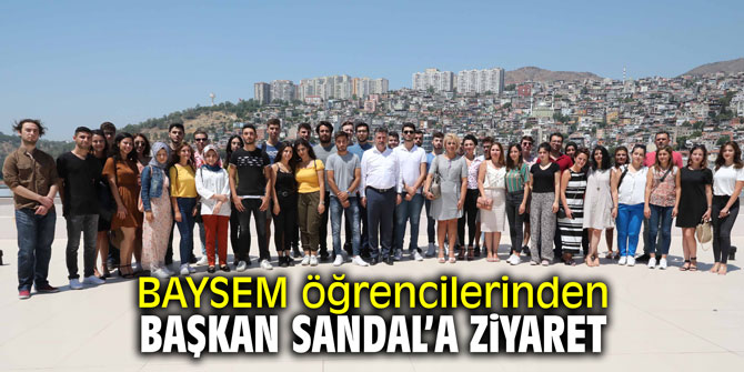 Başkan Sandal'a BAYSEM öğrencilerinden ziyaret