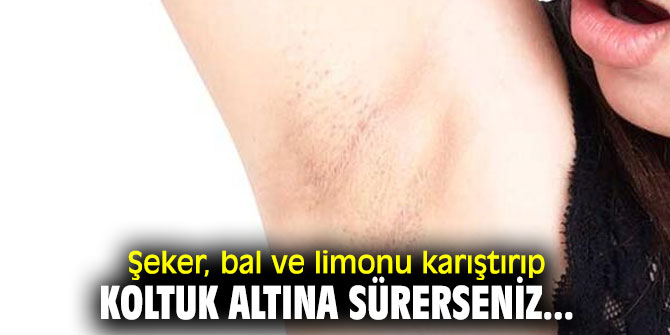 Bu karışımı koltuk altına sürerseniz...