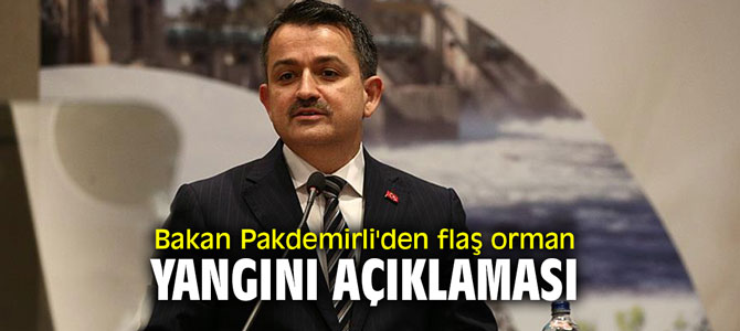 Bekir Pakdemirli'den İzmir'deki orman yangını ile ilgili açıklama