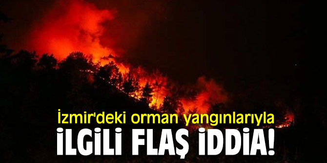 Orman yangınlarıyla ilgili flaş iddia!