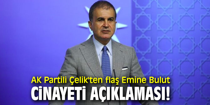 AK Partili Çelik'ten flaş Emine Bulut cinayeti açıklaması!