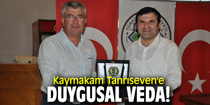 Kaymakam Tanrıseven veda yemeğinde Tireliler bir araya geldi!